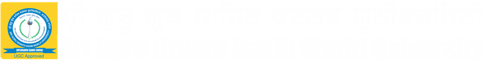 Sri Guru Granth Sahib World University logo