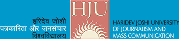 Haridev Joshi University of Journalism and Mass Communication logo